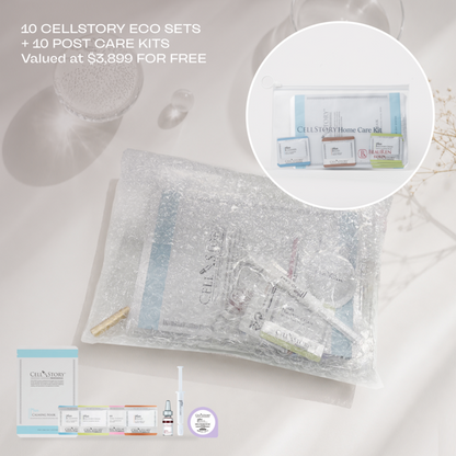 10 Cellstory® Eco Set+ 10 Post Care Kits for free