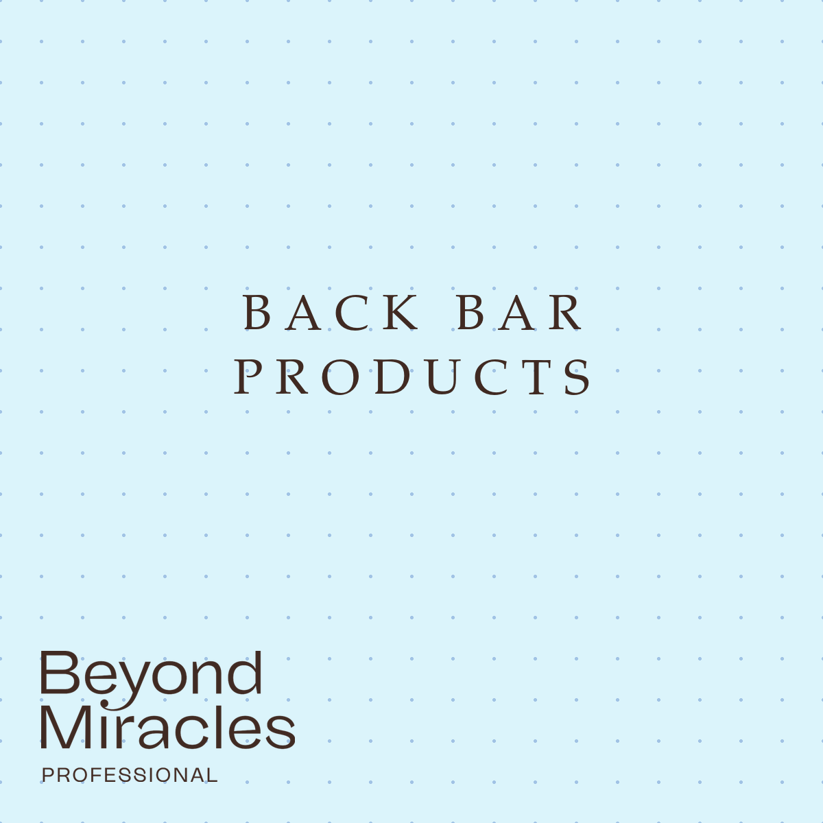 Back Bar Products